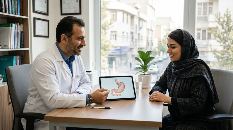 مشاوره پزشک با بیمار برای کاهش احتمال پشیمانی بعد از عمل اسلیو معده