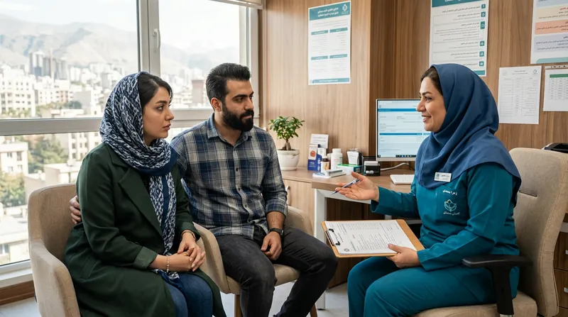 آیا ساکشن شکم عوارض دارد؟ بررسی عوارض لیپوساکشن شکم 1 مشاوره دکتر باقری با بیمار درباره عوارض ساکشن شکم قبل از عمل