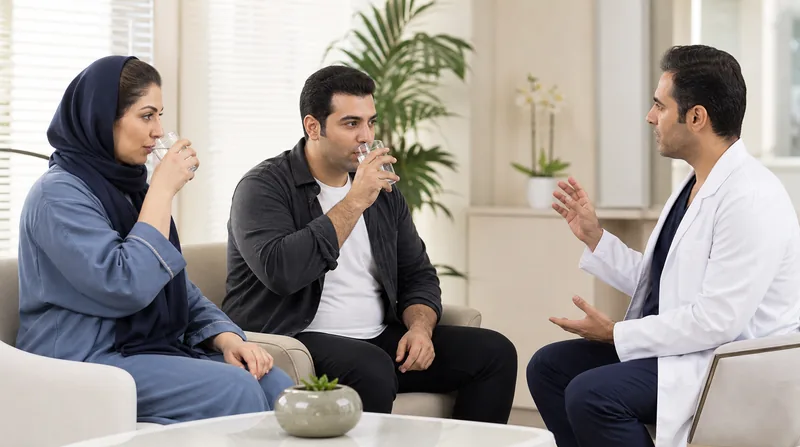 نوشیدن مایعات برای پیشگیری از گرفتگی عضلات پا بعد از اسلیو