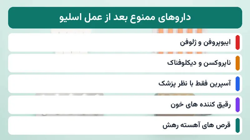 اینفوگرافیک داروهای ممنوعه بعد از عمل اسلیو